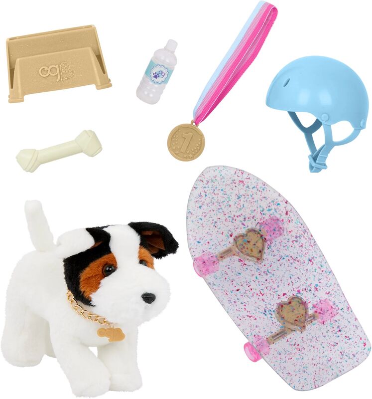 Our Generation Λούτρινο Σκυλάκι Parsons Russell Terrier 6'' With Skateboard (BD35262Z) φωτογραφία