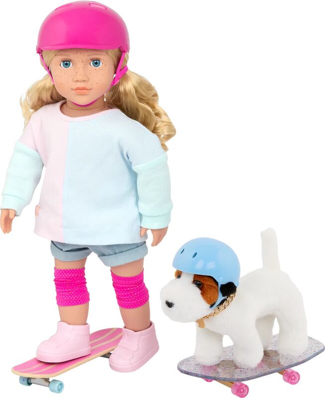 Our Generation Λούτρινο Σκυλάκι Parsons Russell Terrier 6'' With Skateboard (BD35262Z) - φωτογραφία 4