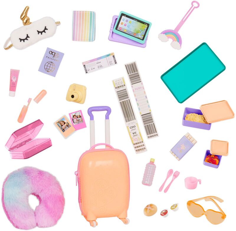 Our Generation Deluxe Σετ Rainbow Luggage (BD35345Z)