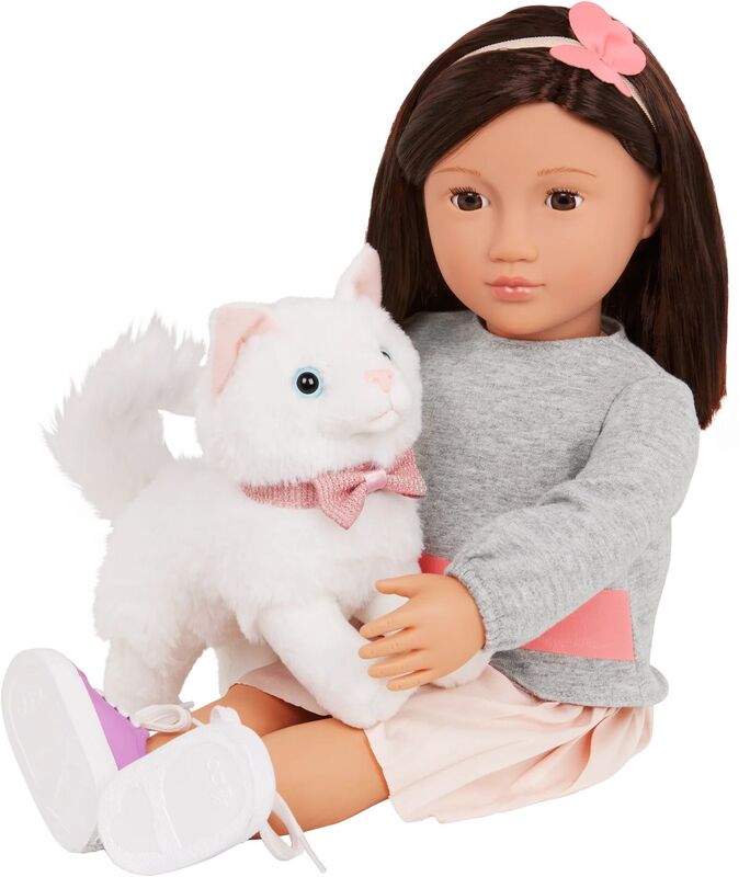 Our Generation Λούτρινο Γατάκι Turkish Angora 6'' (BD35371) - φωτογραφία 3