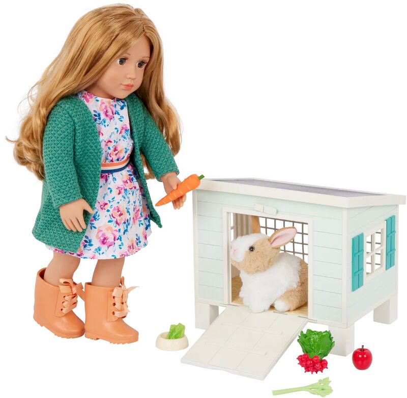 Our Generation Σετ Rubbit Hutch With Pet & Accessories (BD35413Z) - φωτογραφία 2