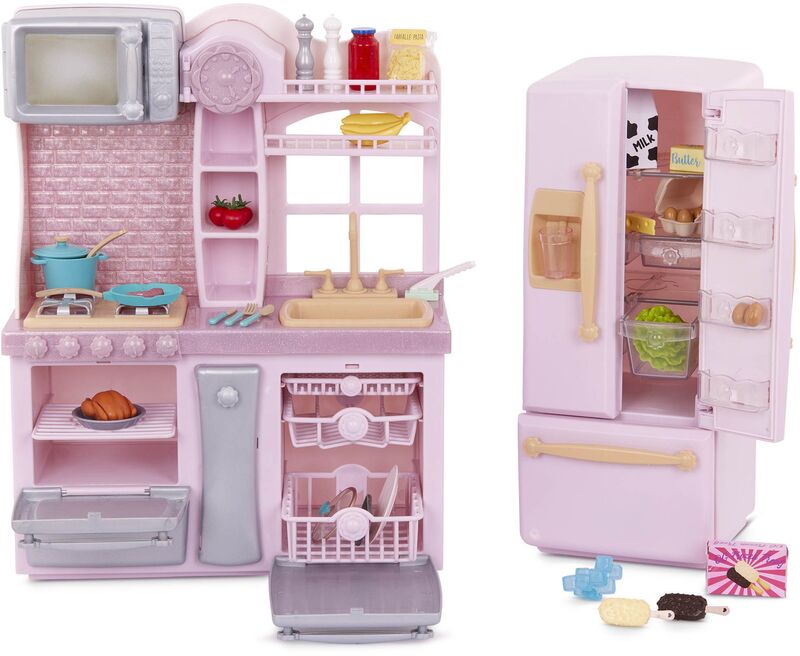 Our Generation Σετ Gourmet Kitchen With Accessories Light Pink (BD35425Z) - φωτογραφία 3