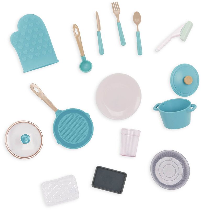 Our Generation Σετ Gourmet Kitchen With Accessories Light Pink (BD35425Z) - φωτογραφία 5