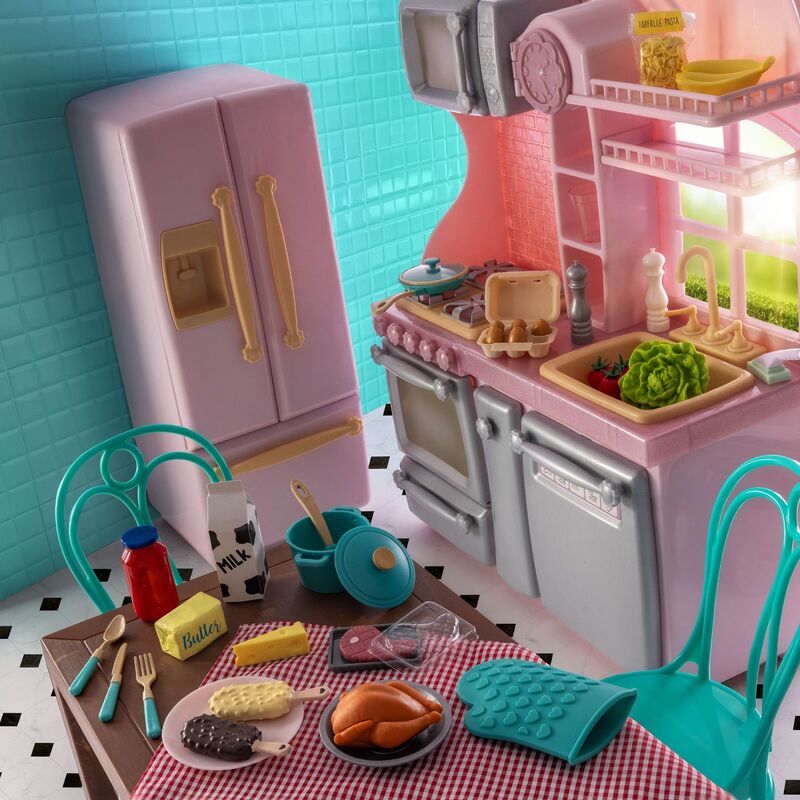 Our Generation Σετ Gourmet Kitchen With Accessories Light Pink (BD35425Z) - φωτογραφία 6