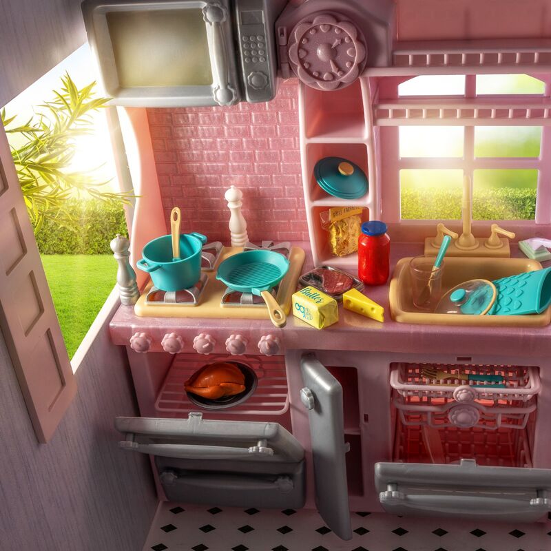 Our Generation Σετ Gourmet Kitchen With Accessories Light Pink (BD35425Z) - φωτογραφία 7