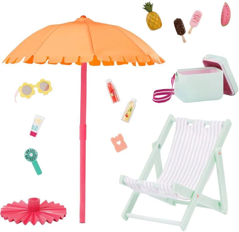 Our Generation Deluxe Σετ Παραλίας With Chair & Umbrella (BD35486Z) - φωτογραφία 2