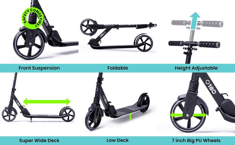 HLS Πατίνι Aero B (A180-BLACK) φωτογραφία