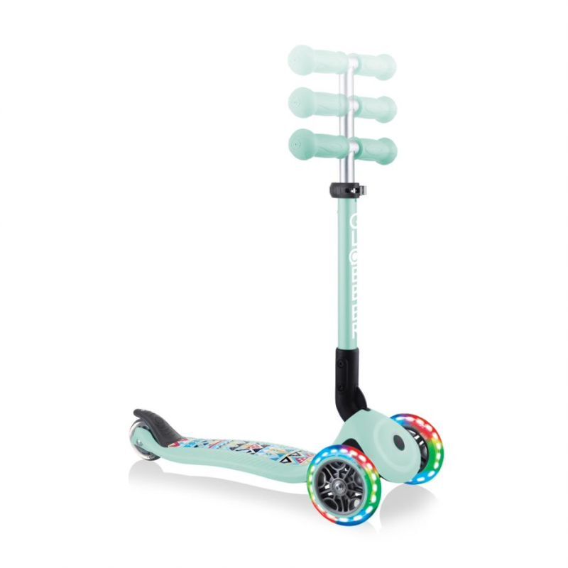 Globber Scooter Junior Foldable Fantasy Lights Tribal Mint (433-206) φωτογραφία