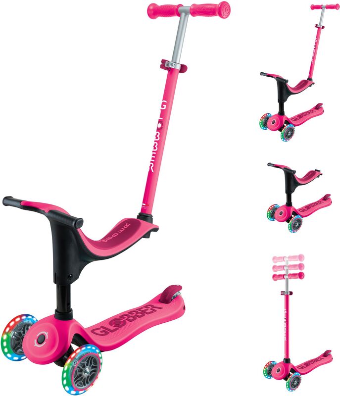 Globber Scooter Go.Up Sporty Lights Funchsia (452-610-4) φωτογραφία