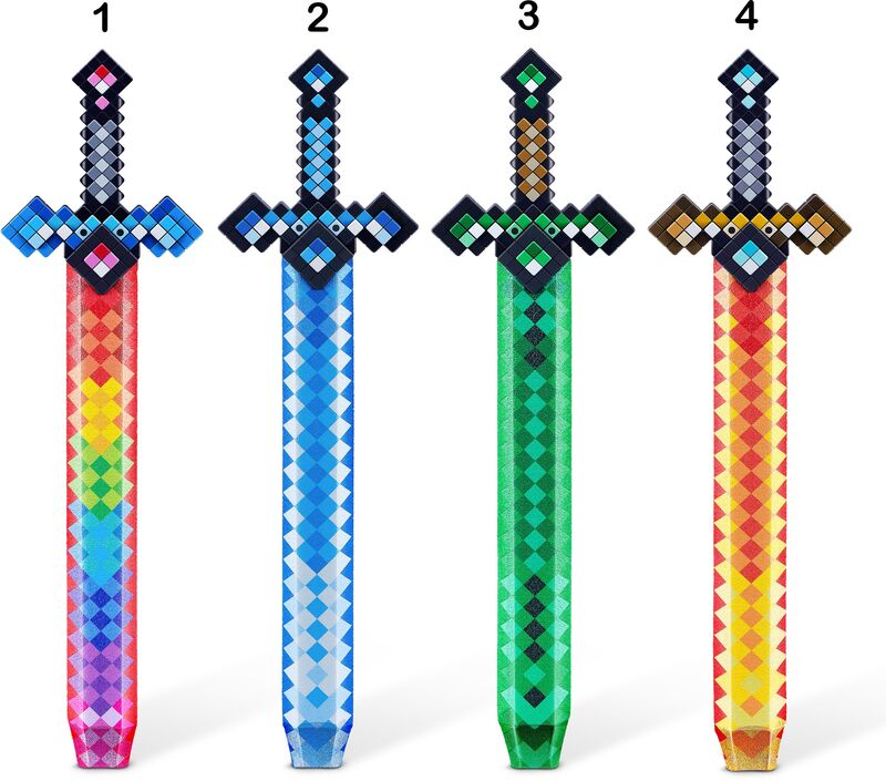 Zuru X-Shot Σπαθί Pixel Swords-4 Σχέδια (36901) - φωτογραφία 2