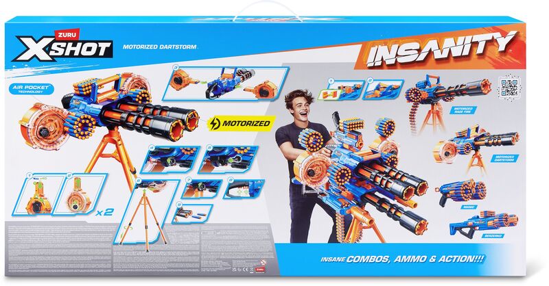 Zuru X-Shot Insanity Motorised Dartstorm 200 Darts (36918) - φωτογραφία 3