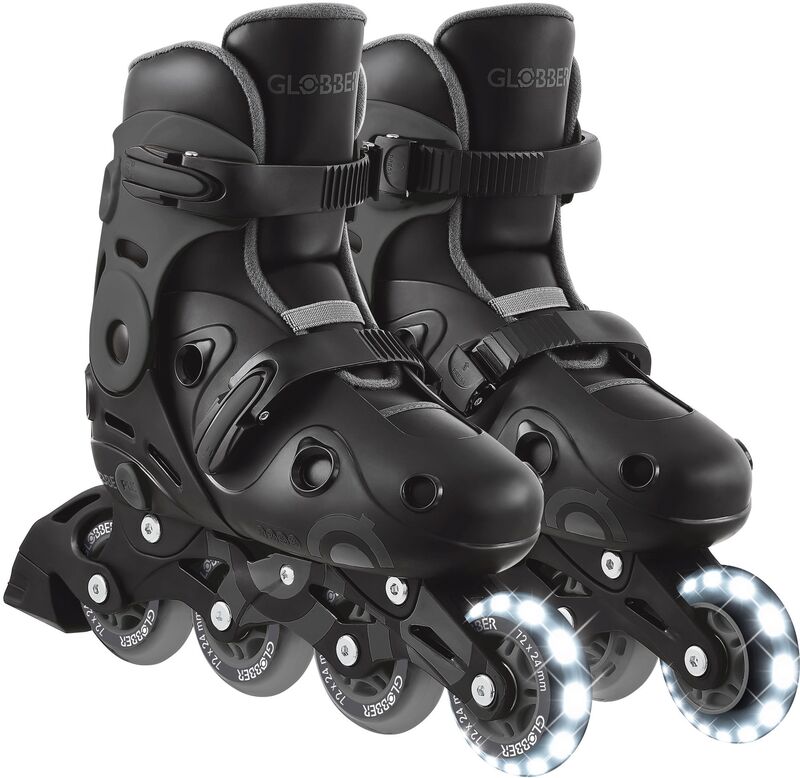 GLOBBER INLINE SKATES LIGHTS NO 34-37 BLACK (785-120)