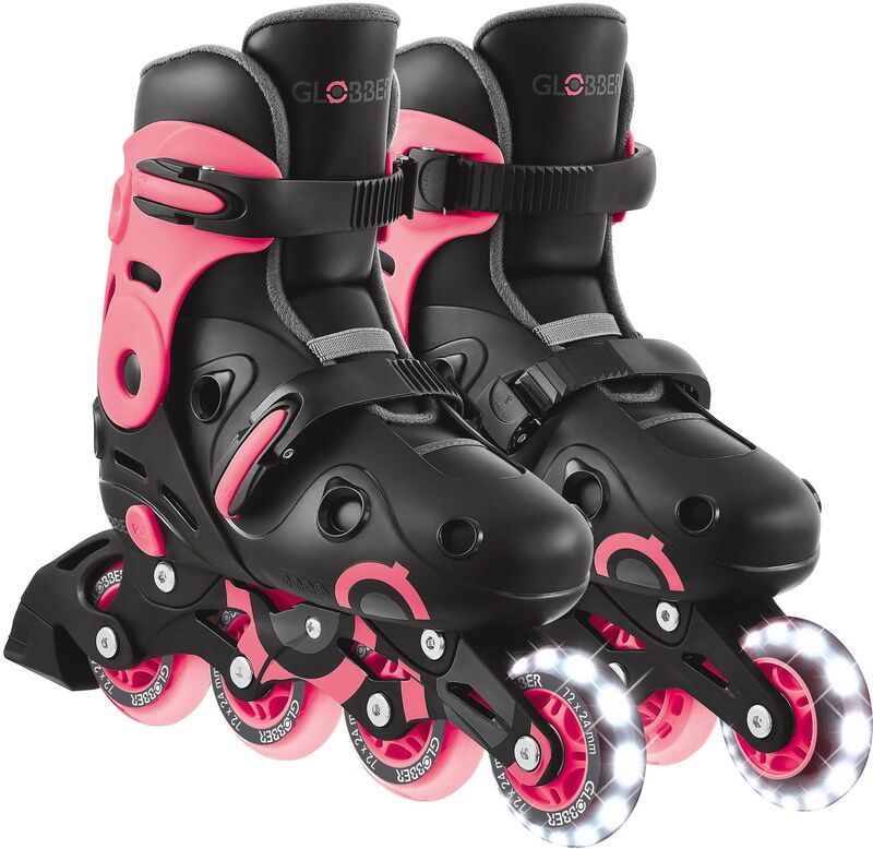 Globber Inline Skates Lights No 34-37 Coral Pink (785-110)