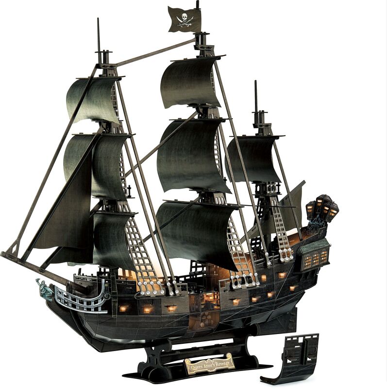 CubicFun Παζλ 3D LED-Queen Anne's Revenge 293Τμχ (L522h) - φωτογραφία 2