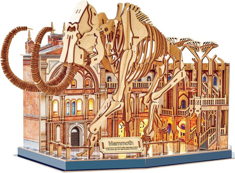 CubicFun Παζλ 3D LED Ξύλινο Natural Museum-Μαμούθ 463Τμχ (L547h) - φωτογραφία 2