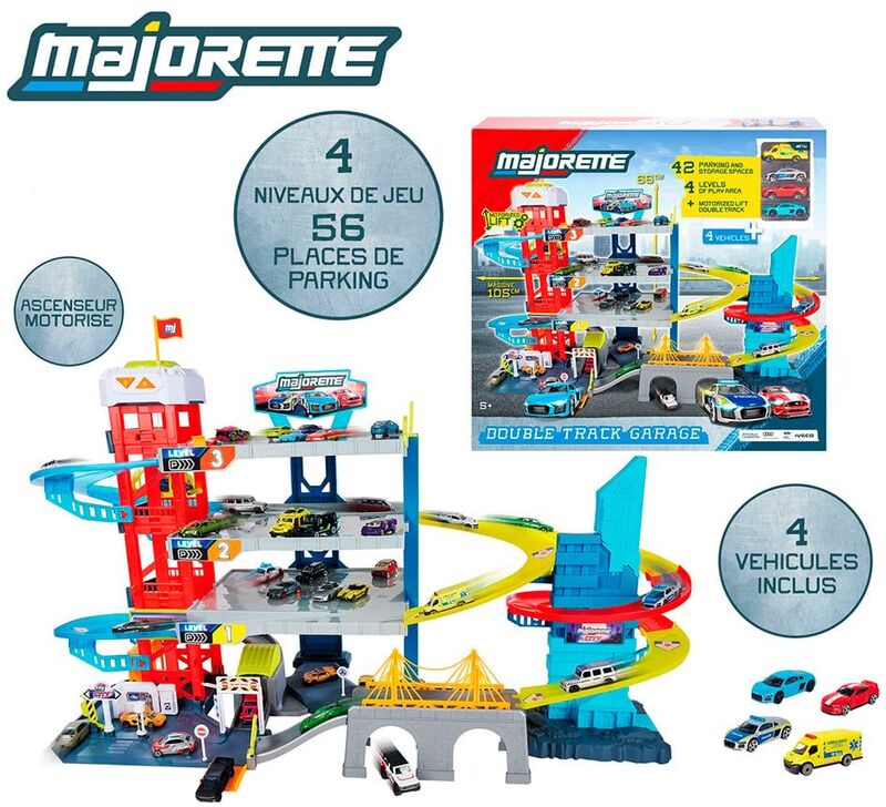 Majorette Γκαράζ Double Track 4 Levels+4 Αυτοκίνητα (8502009002) - φωτογραφία 2
