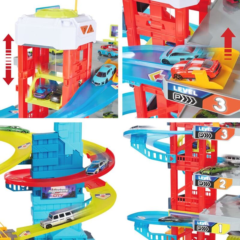 Majorette Γκαράζ Double Track 4 Levels+4 Αυτοκίνητα (8502009002) - φωτογραφία 4