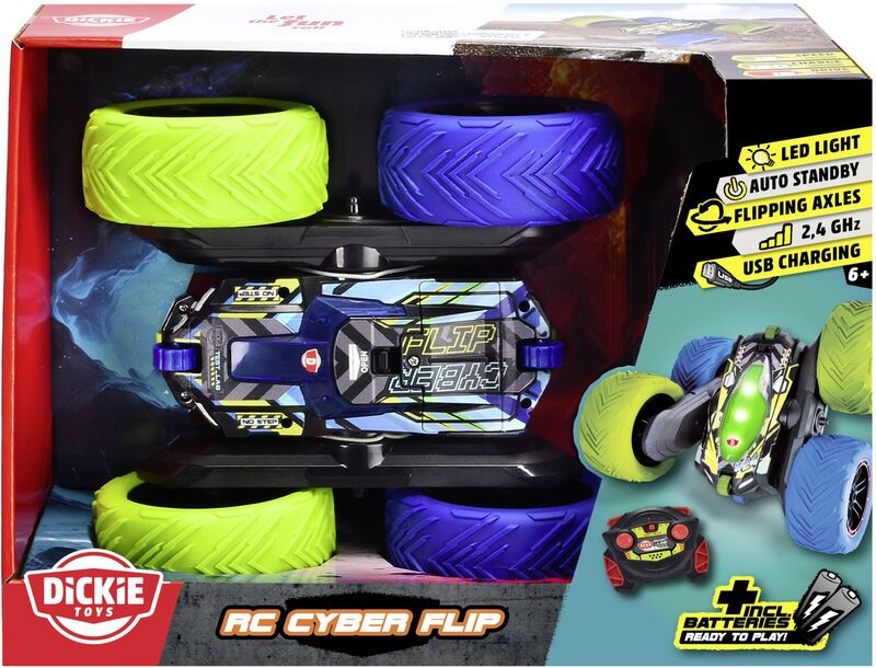 Dickie Τηλεκατευθυνόμενο Όχημα Cyber Flip 22cm RTR 1:18 (201105010) - φωτογραφία 2