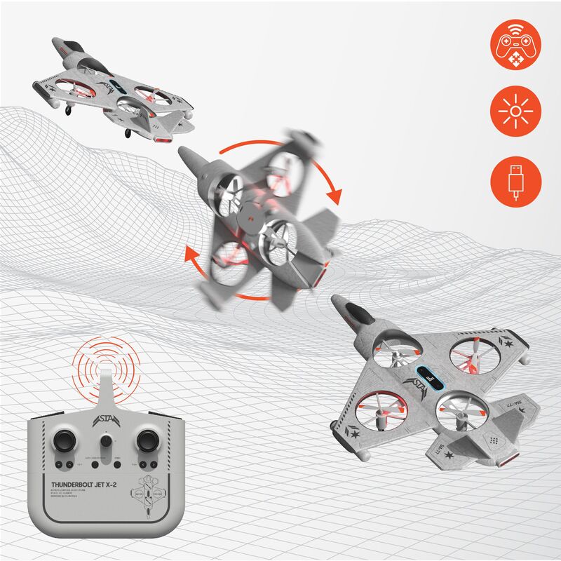 ThreeSixty Τηλεκατευθυνόμενο Drone 2.4G 360° Thunderbolt Jet X-2 (1212010151) φωτογραφία