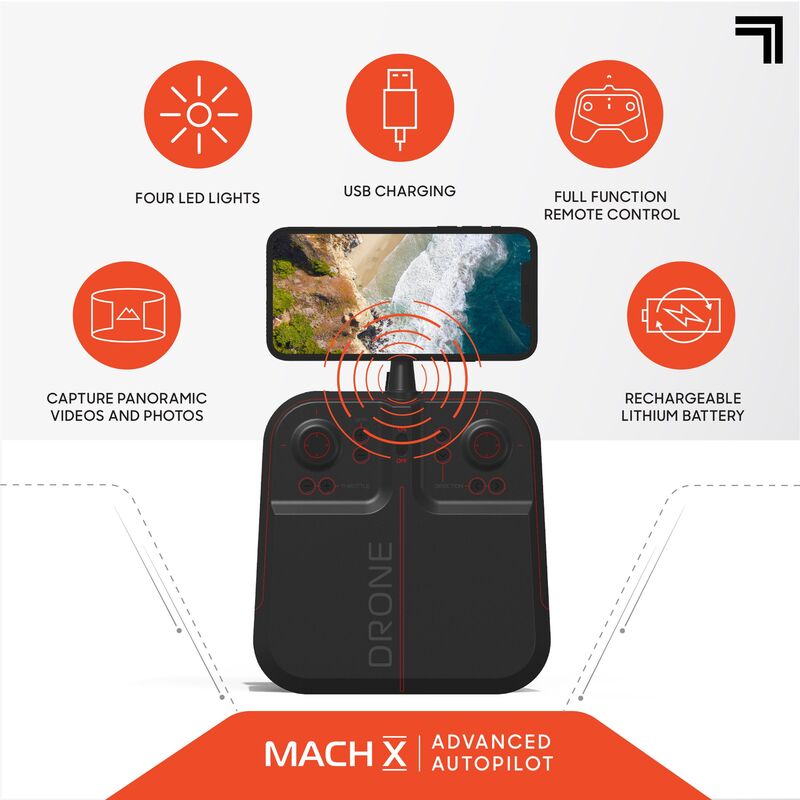 ThreeSixty Τηλεκατευθυνόμενο Drone 2.4G Mach With Camera Streaming (1212016961) φωτογραφία