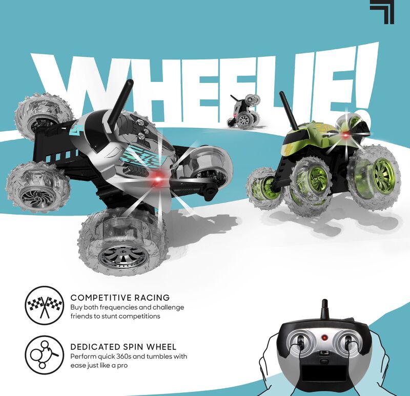 ThreeSixty Τηλεκατευθυνόμενο Όχημα 360° Spinning Thunder Tumbler Silver (1261022230) φωτογραφία