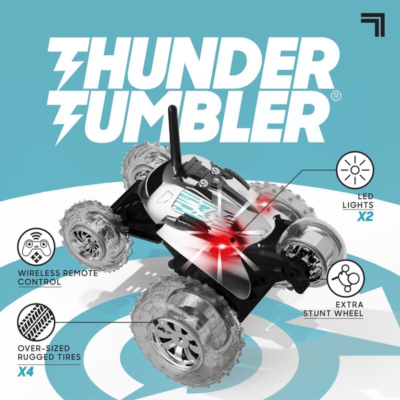 ThreeSixty Τηλεκατευθυνόμενο Όχημα 360° Spinning Thunder Tumbler Silver (1261022230) φωτογραφία