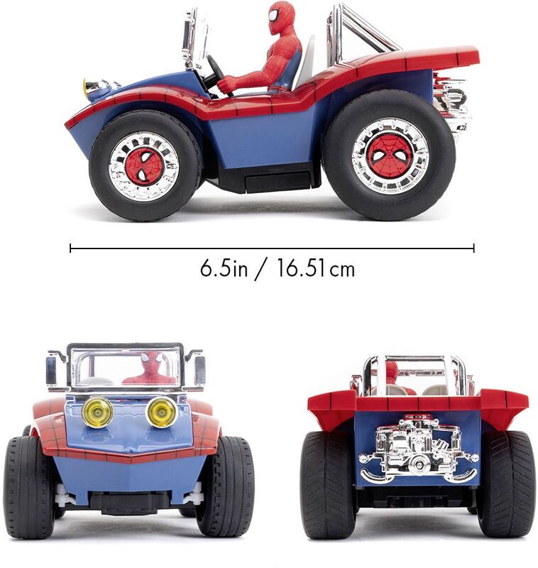 Jada Τηλεκατευθυνόμενο Spiderman Buggy 19cm 1:24 (253223025) - φωτογραφία 3