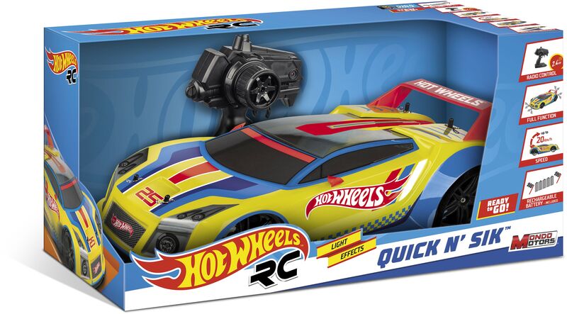 Mondo Τηλεκατευθυνόμενο Hot Wheels Quick N'Sik 2.4GHZ 1:10 (63353) - φωτογραφία 2