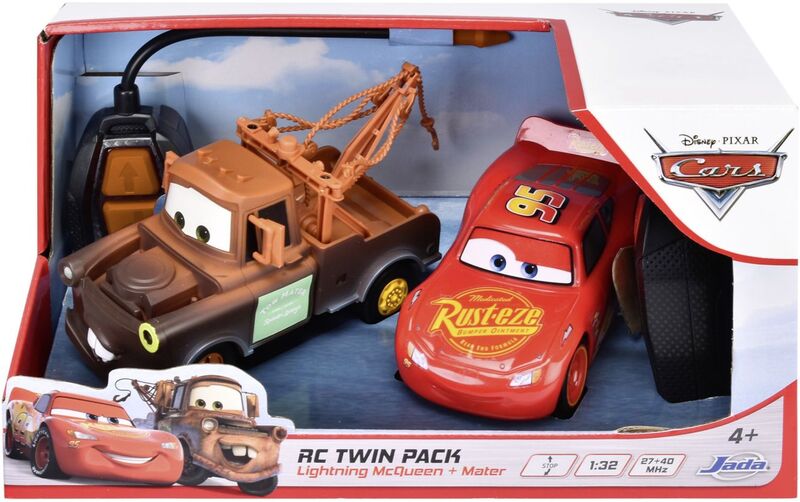Jada Τηλεκατευθυνόμενο Cars Twin Pack Lightning McQueen & Mater 1:32 (203084036) φωτογραφία