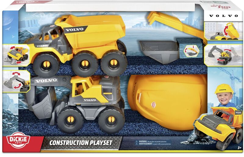 Dickie F/W Volvo Construction Playset+2 Αυτοκίνητα (203729026) - φωτογραφία 2