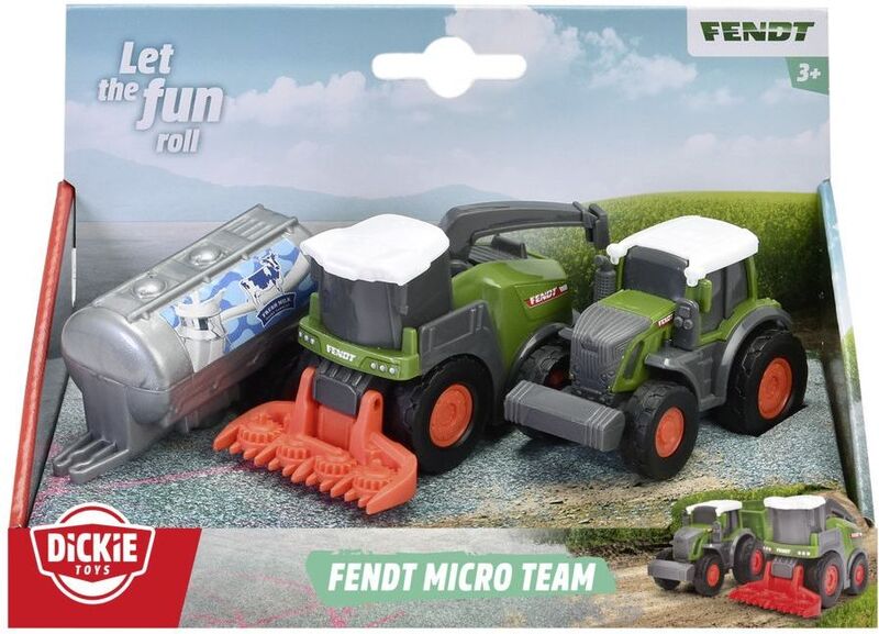 Dickie Freewheel Fendt Team Σετ Οχήματα 9cm-3 Σχέδια (203732001) - φωτογραφία 3