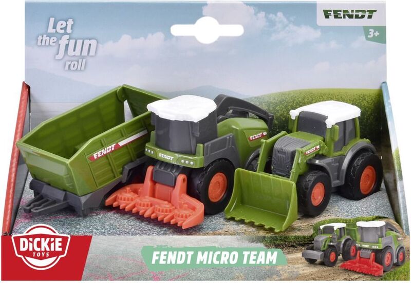 Dickie Freewheel Fendt Team Σετ Οχήματα 9cm-3 Σχέδια (203732001) - φωτογραφία 4