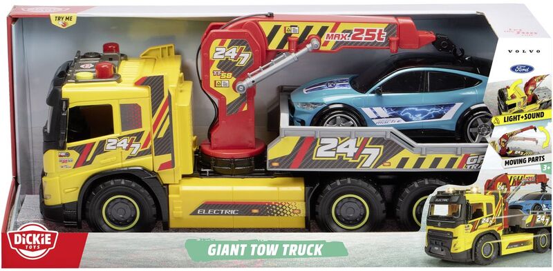 Dickie F/W Μεταφορέας Αυτοκινήτων Gian Tow Truck 54cm & Αυτοκίνητο 1:16 (203749039) - φωτογραφία 2