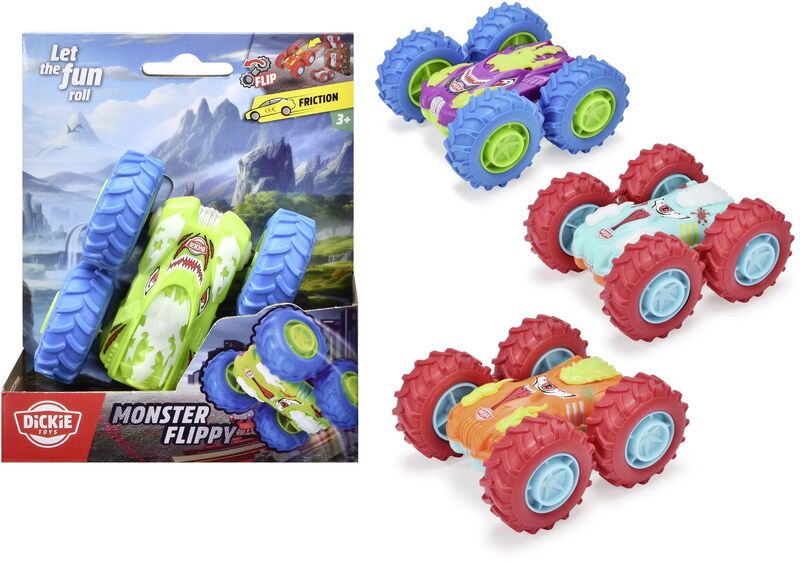 Dickie F/W Όχημα Monster Flippy 10cm-4 Σχέδια-1 Τμχ (203751004)