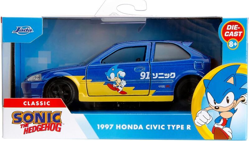 Jada Sonic Όχημα 1997 Honda Civic Type-R 1:32 (253252055) - φωτογραφία 2