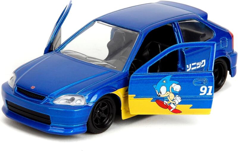 Jada Sonic Όχημα 1997 Honda Civic Type-R 1:32 (253252055) - φωτογραφία 3