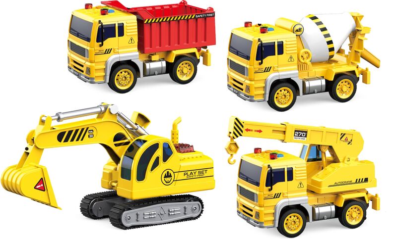 BW F/P Σετ Οχήματα Construction 1:20 (WY510-4)