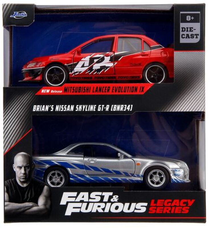 Jada Fast & Furious Legacy Όχημα Mitsubishi & Nissan 1:32 2Τμχ (253202019) - φωτογραφία 2