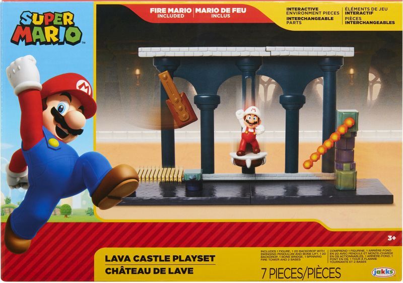 Jakks Pacific Nintendo Φιγούρα 2.5" Super Mario Lava Castle Playset (400174) φωτογραφία
