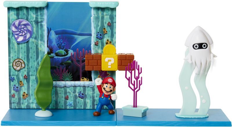 Jakks Pacific Nintendo Φιγούρα 2.5″ Super Mario Deluxe Underwater Playset (400184)