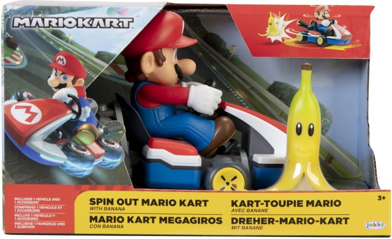 Jakks Pacific Nintendo Φιγούρα 2.5" Super Mario Spin Out Mariokart (408744) φωτογραφία