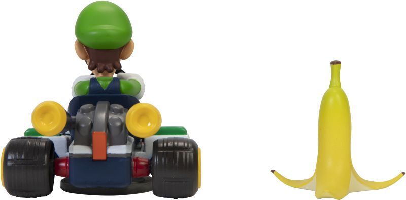 Jakks Pacific Nintendo Φιγούρα 2.5" Super Mario Spin Out Luigikart (408754) - φωτογραφία 3