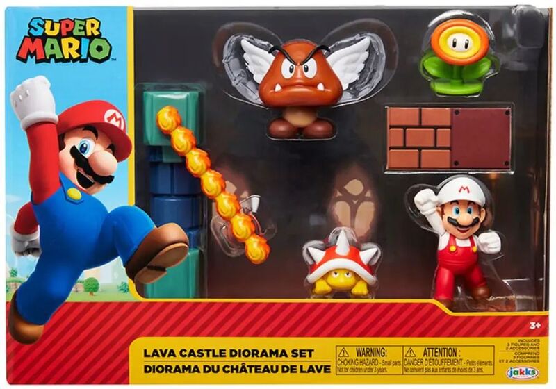 Jakks Pacific JP Nintendo Φιγούρα 2.5'' Super Mario Diorama Set-2 Σχέδια (409404)