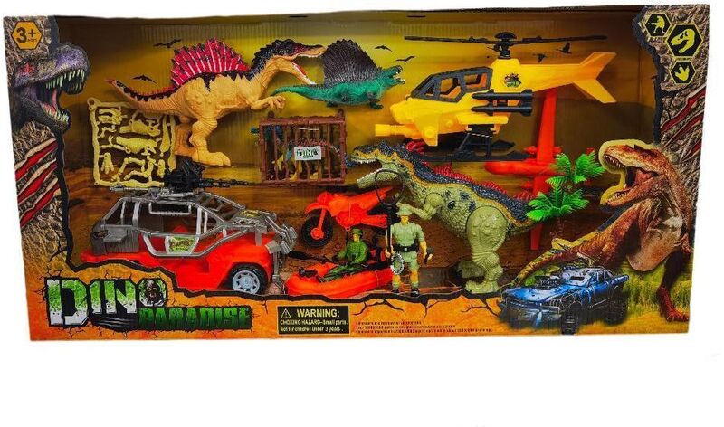 BW Σετ Μάχης Δεινοσαύρων With Sound Dino Paradise Playset (2104-3)
