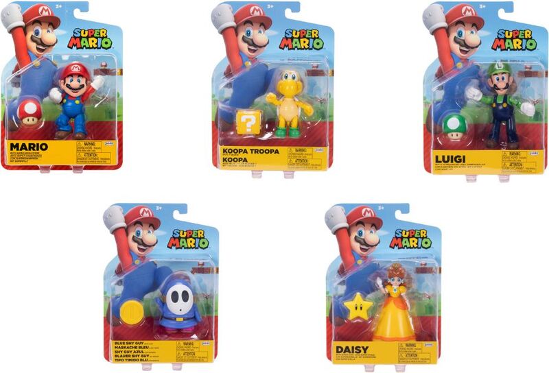 Jakks Pacific Φιγούρα 4'' Super Mario W.38-5 Σχέδια (421664-6) - φωτογραφία 3