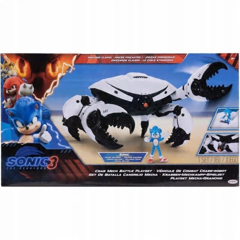 Jakks Pacific 3 Movie Φιγούρα 2.5'' Sonic Crab Mech Battle Playset (424094) φωτογραφία