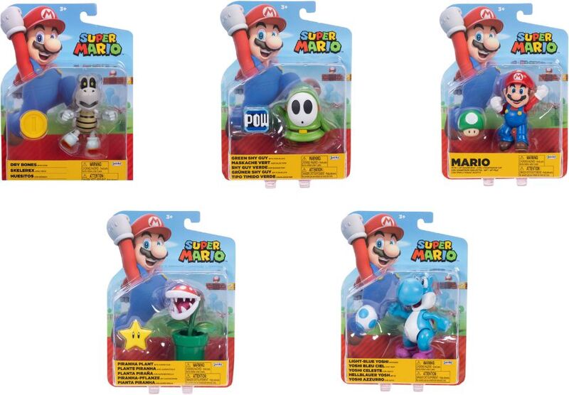 Jakks Pacific Φιγούρα 4'' Super Mario W.40-5 Σχέδια (424424-6) - φωτογραφία 3