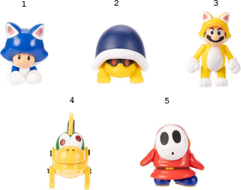 Jakks Pacific Φιγούρα 2.5'' Super Mario W.50-5 Σχέδια (424574-8) φωτογραφία