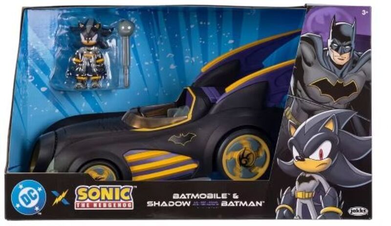 Jakks Pacific DC X Sonic The Hedgehog Φιγούρα 2.5'' Batmobile & Shadow Batman (429114) - φωτογραφία 2
