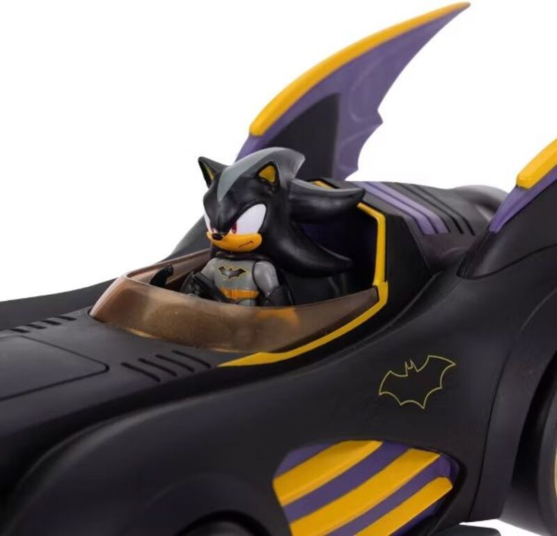 Jakks Pacific DC X Sonic The Hedgehog Φιγούρα 2.5'' Batmobile & Shadow Batman (429114) - φωτογραφία 4